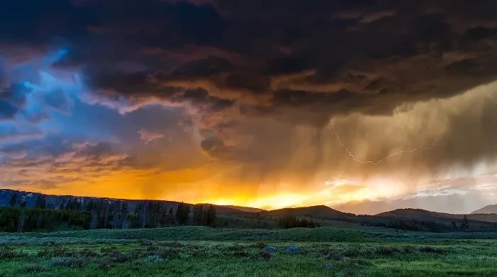 Approaching bad weather front